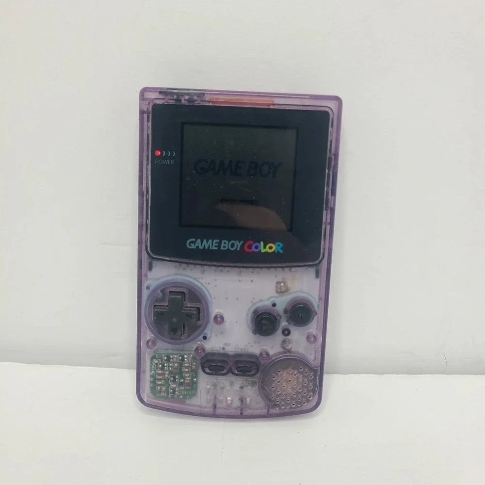 Nintendo Game Boy Color Atomic Purple Console As Is No Battery Cover Parts Only